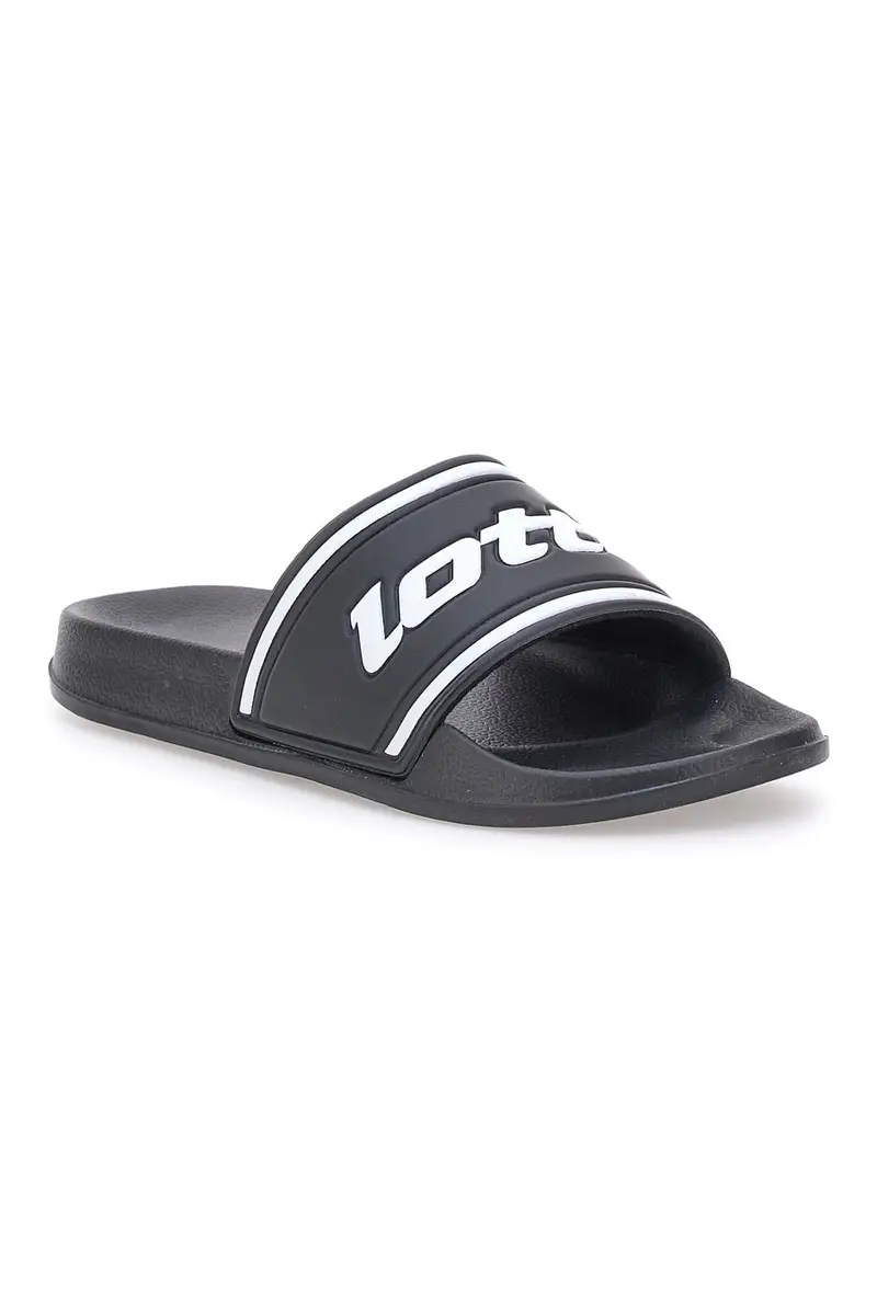 Ciabatte Nere con Logo Bianco LOTTO MIDWAY IV SLIDE miniatura 2