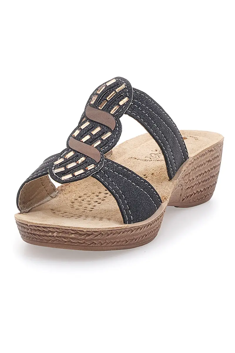 Ciabatte Nere Con Sottopiede Anatomico Inblu 34 GL miniatura 3