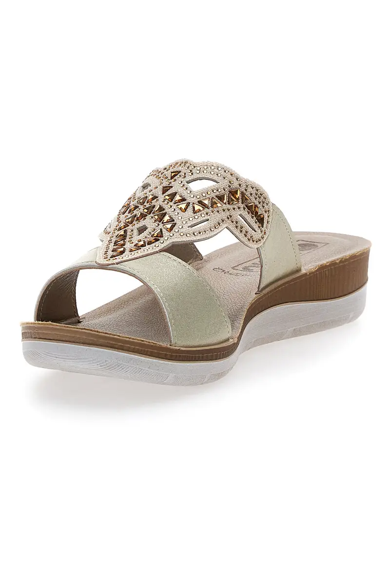 Ciabatte Platino Con Glitter Inblu 38 Bv miniatura 3