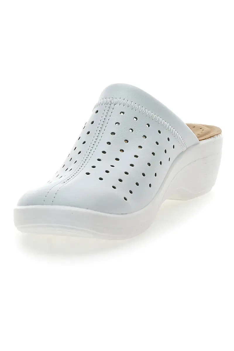 Ciabatte Professionali Bianche Con Plantare Anatomico Made In Italy Fly Flot 5001 miniatura 3