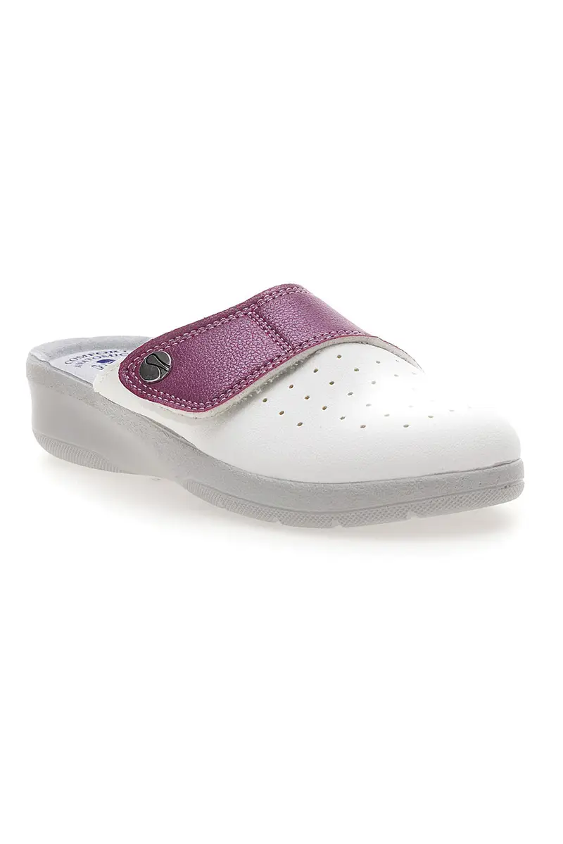 Ciabatte Professionali Bianche e Rosa Inblu 5033V miniatura 2