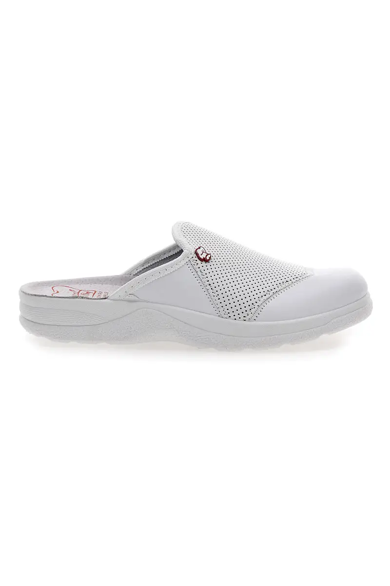 Ciabatte Professionali Bianche In Vera Pelle MR Chef 641