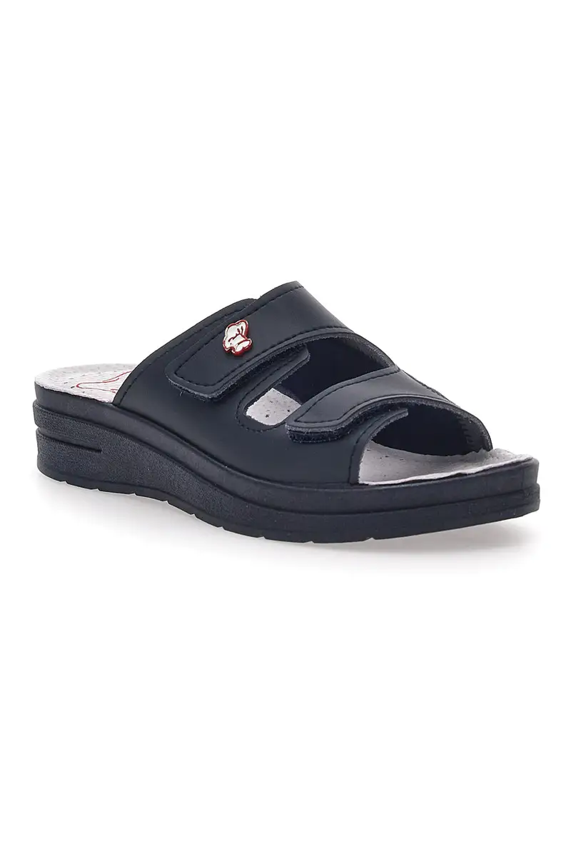 Ciabatte Professionali In Vera pelle blu Made in Italy MRS CHEF 1781 miniatura 2