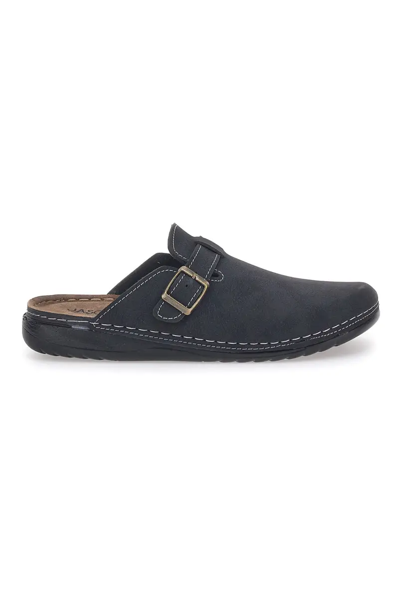 Ciabatte Sabot nere con fibbia decorativa Jasonstone B001