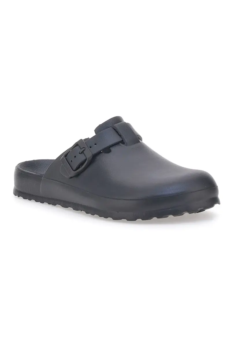 Ciabatte sabot nere in gomma con fibbia Everlast EV085 miniatura 2