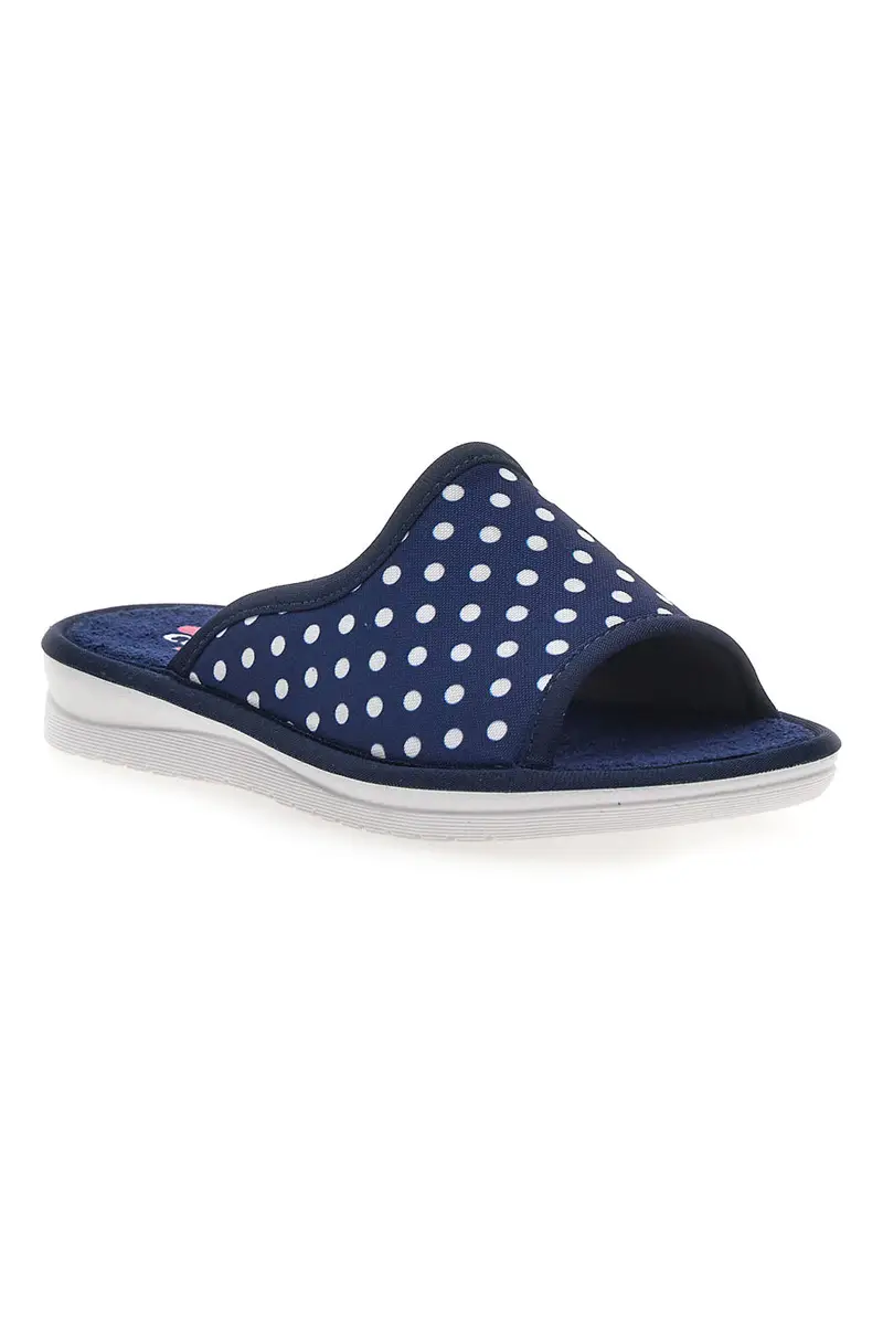 Ciabatte Taupe e a Pois Bianchi Made in Italy LINEA COMODA 5179 miniatura 2