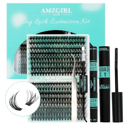 Ciglia Finte Ciuffetti,320 Pezzi Kit Extension Ciglia,30-40D Lash Cluster, Ciuffetti Ciglia Finte Kit per Ragazze e