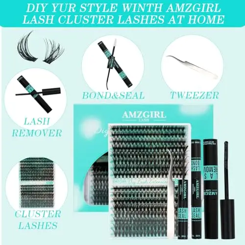 Ciglia Finte Ciuffetti, 320 Pezzi Kit Extension Ciglia, 30-40D Lash Cluster, Ciuffetti Ciglia Finte Kit per Ragazze e miniatura 2