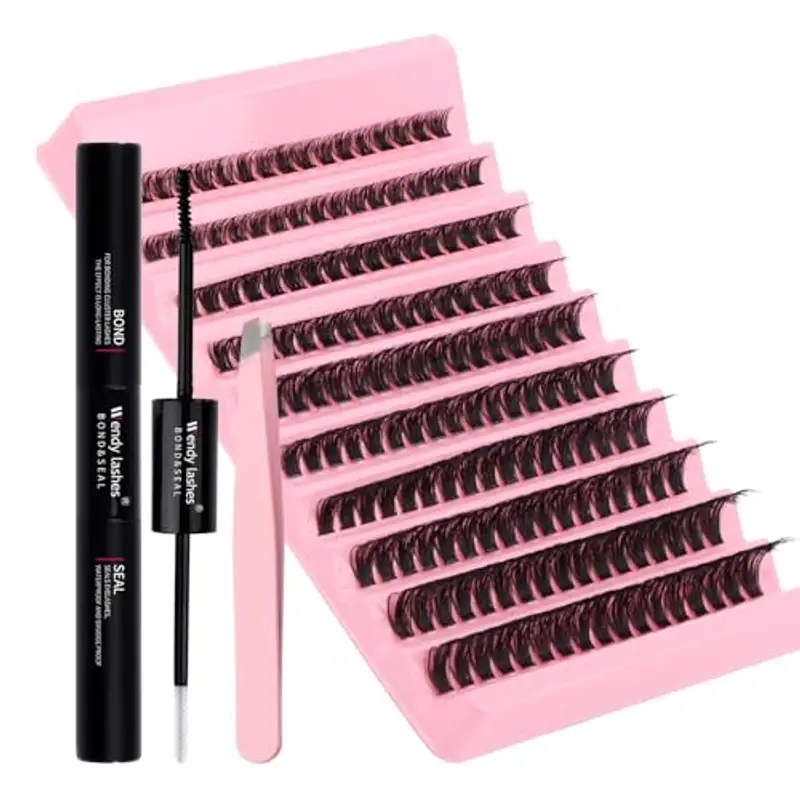 Ciglia Finte Ciuffetti Kit 80D Wispy Extension Ciglia 8-16mm Naturali D Curl Kit Ciglia Extension Fai Da Te per Principianti