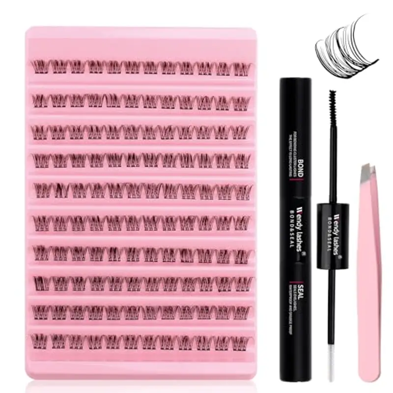 Ciglia Finte Ciuffetti Kit Wispy Extension Ciglia 8-16mm Naturali D Curl Kit Ciglia Extension Fai Da Te per Principianti