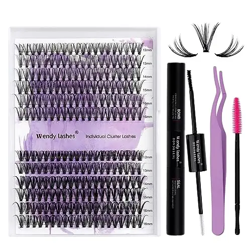 Ciglia Finte Individuali Kit D Curl 240PCS DIY Cluster Lashes Kit 20P/30P 0,07mm Mix 12-16mm Ciuffetti Extension Ciglia