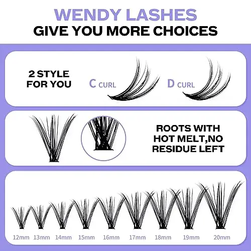 Ciglia Finte Individuali Kit D Curl 240PCS DIY Cluster Lashes Kit 20P/30P 0, 07mm Mix 12-16mm Ciuffetti Extension Ciglia miniatura 3