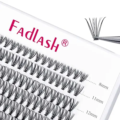 Ciglia Finte Naturali Ciuffetti Fadlash Estensione Ciglia Individuali Spessore 0.07mm 20 Root D Curl 8-15mm Lunghezza