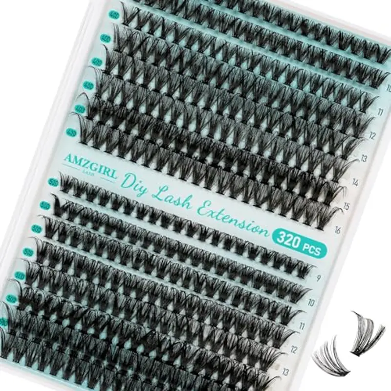 Ciglia individuali, ciglia a grappolo D Ciglia a grappolo individuali 320Pcs 4050D Extension ciglia, ciglia morbide,