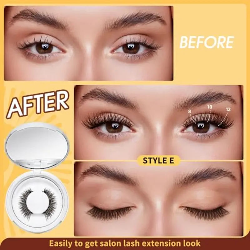 Ciglia Magnetiche naturali, ciglia finte magnetiche riutilizzabili con applicatore, non c'è bisogno di colla magnetica miniatura 3