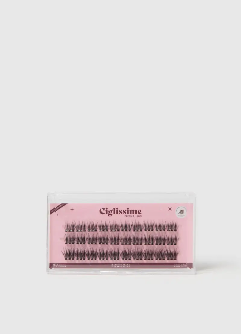Confezione Di Ciglia Press&go Stile Clean Girl, Donna Adult