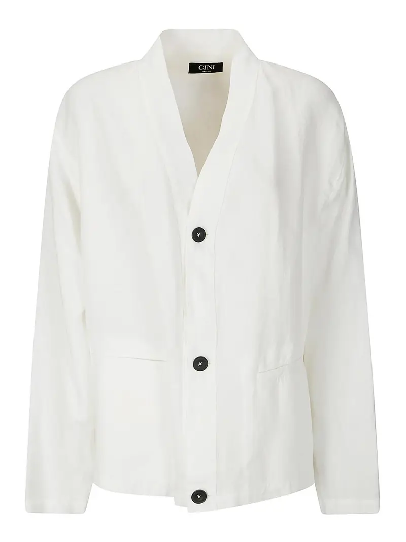 Cardigan Mezzolitro Bianco