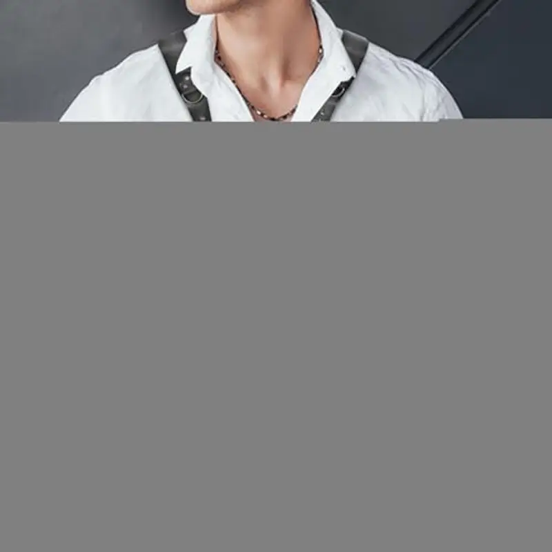 Cintura antifurto in pelle, stile medievale, vintage, borsa per telefono, regolabile, per esterni, con tracolla miniatura 2