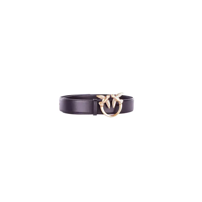 Cintura Donna PINKO Nero gold Love berry h4 belt vitello miniatura 2