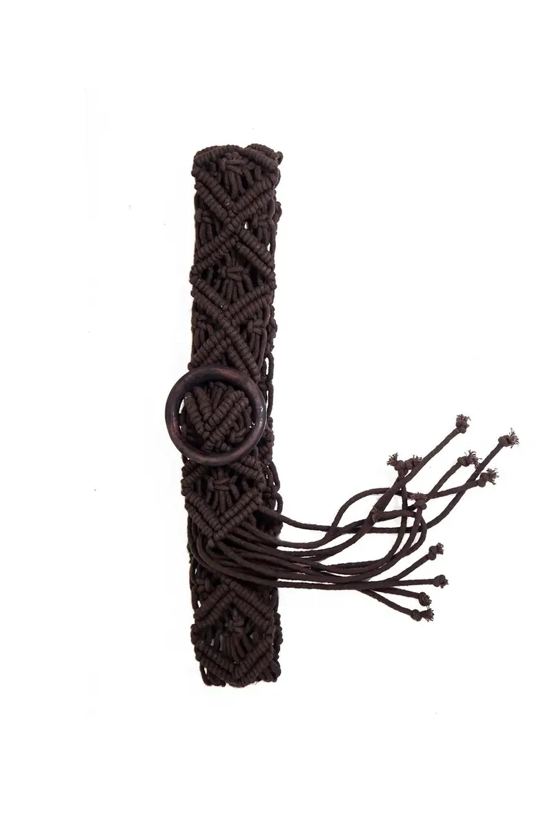 CINTURA MOTIVO INTRECCIATO | Colore: Marrone | Taglia: One size