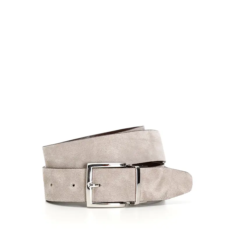 cintura uomo in pelle doubleface sabbia