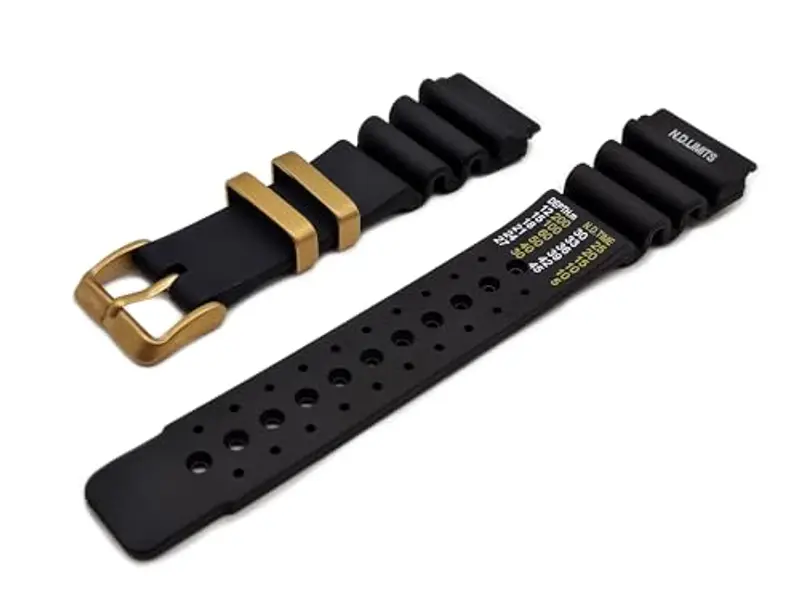 Cinturino Gomma compatibile con Promaster Aqualand C022 a 6 viti nd limits ny skx 007 24mm Sub Diver Vintage fibbia