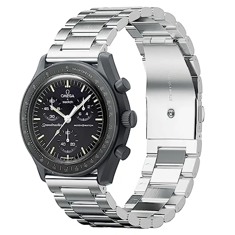 Cinturino Metallico per Omega x Swatch Moonswatch 20mm,Cinturino di Omega X swatch Moonswatch
