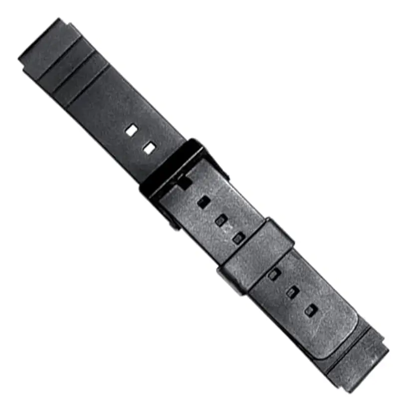 Cinturino orologio nero in gomma resina compatibile con Casio MQ-24 MQ-77 MQ-104 AQ-42 LDP800 MD712 MQ15 16 mm Ref 260F10