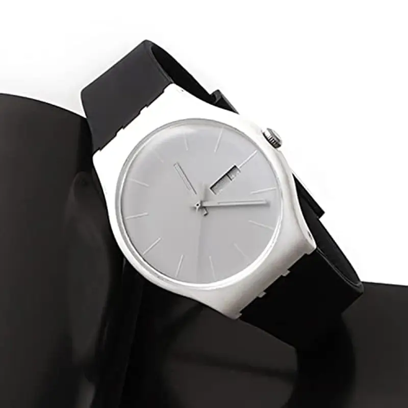 Cinturino per orologio da polso in silicone impermeabile, cinturino orologio (17mm, blu navy) miniatura 2