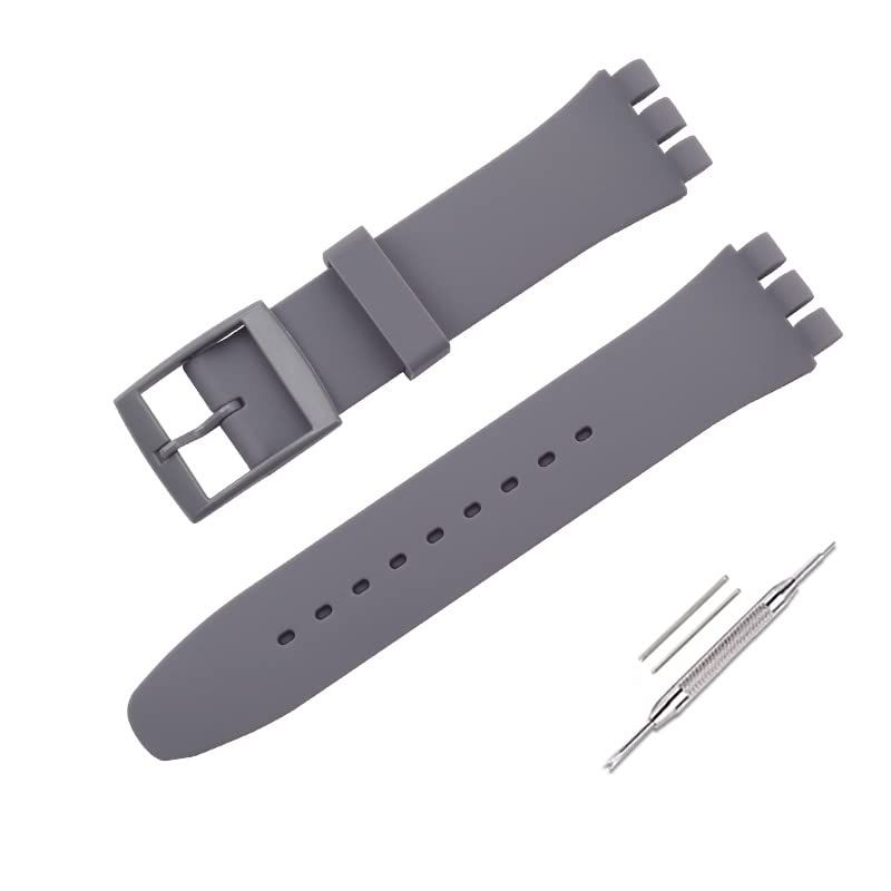 SWATCH - Cinturino Silicone Grigio 17mm