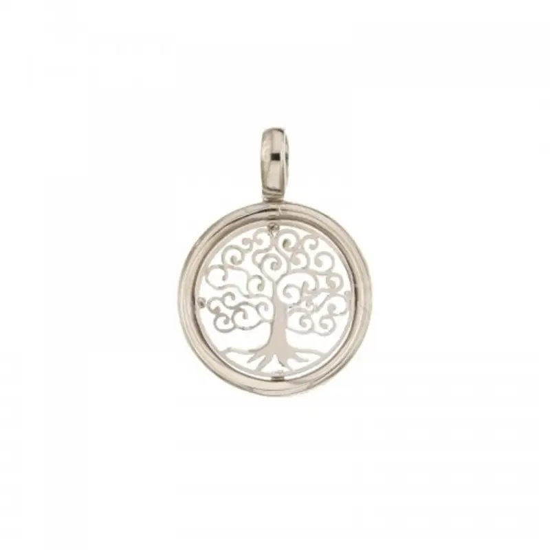 Ciondolo albero della vita oro bianco 803321733342