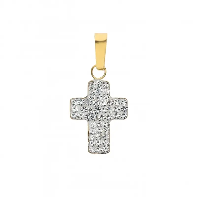 Ciondolo Croce Donna Oro Giallo GL101752