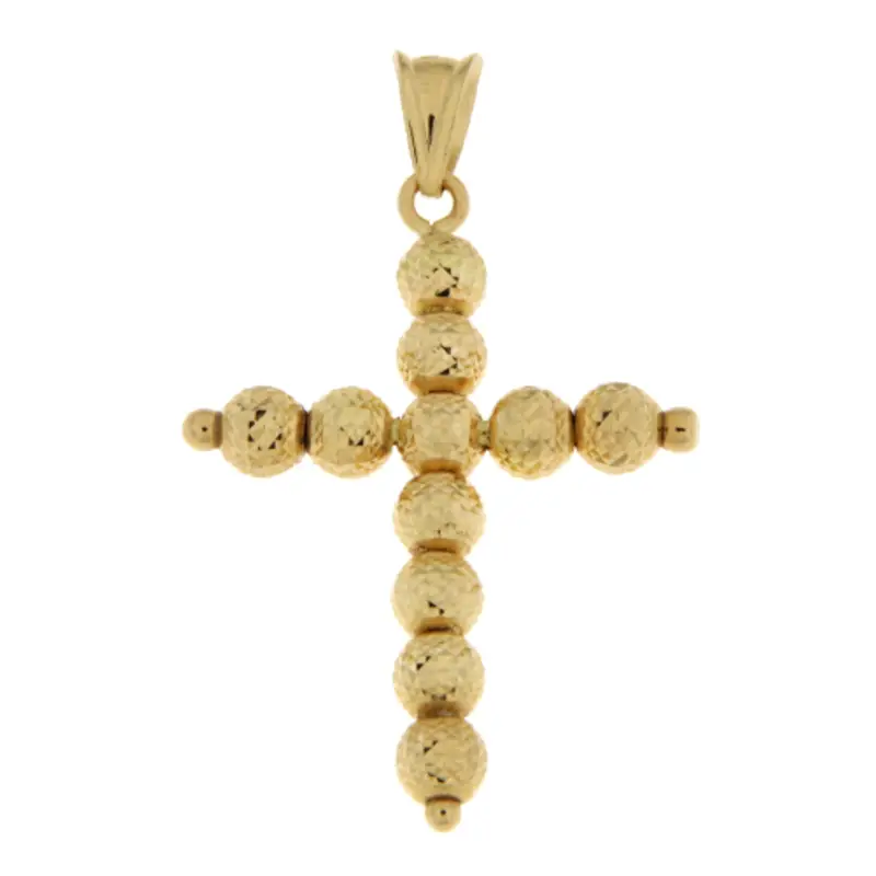 Ciondolo Croce Donna Oro Giallo GL101897