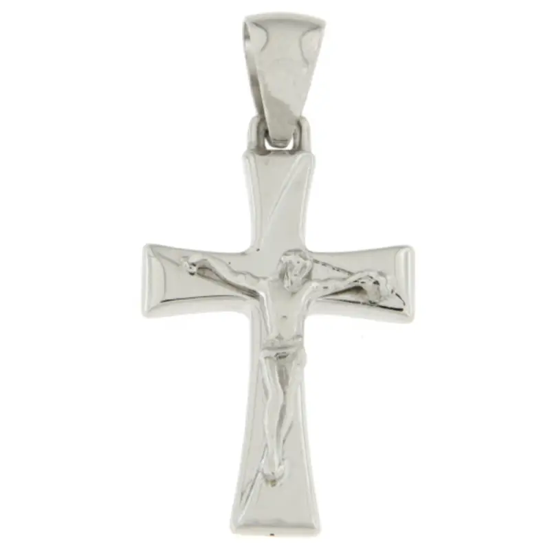 Ciondolo Croce Oro Bianco GL100832