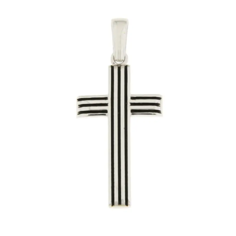 Ciondolo Croce Oro Bianco GL102031