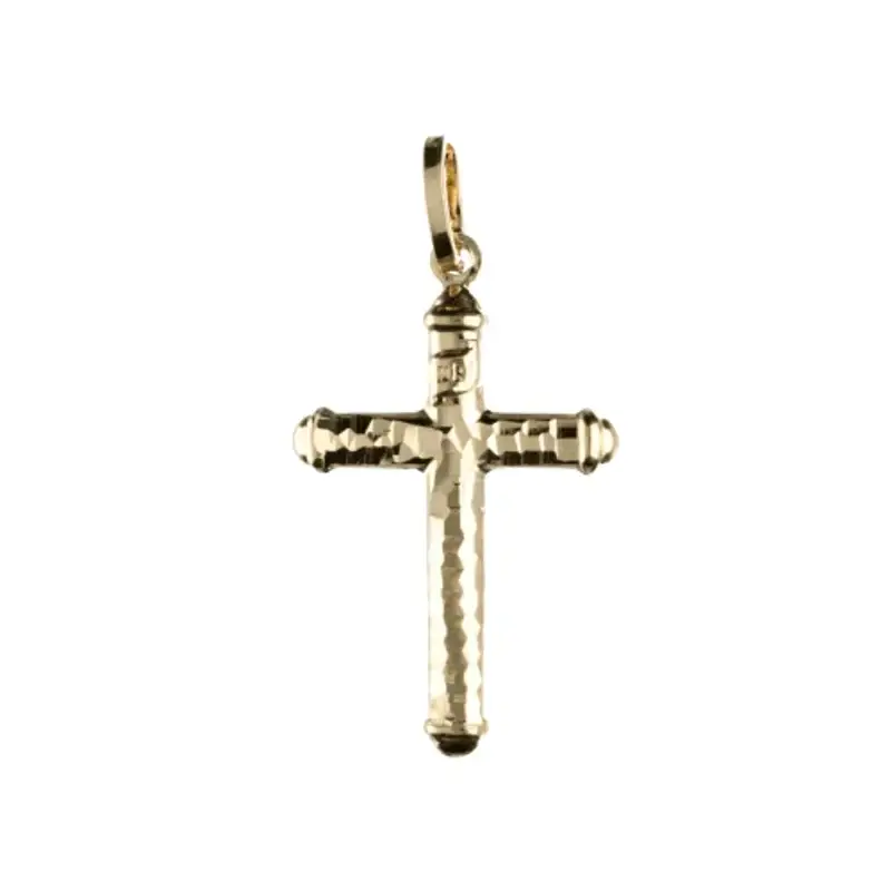 Ciondolo Croce Unisex Oro Giallo GL102080