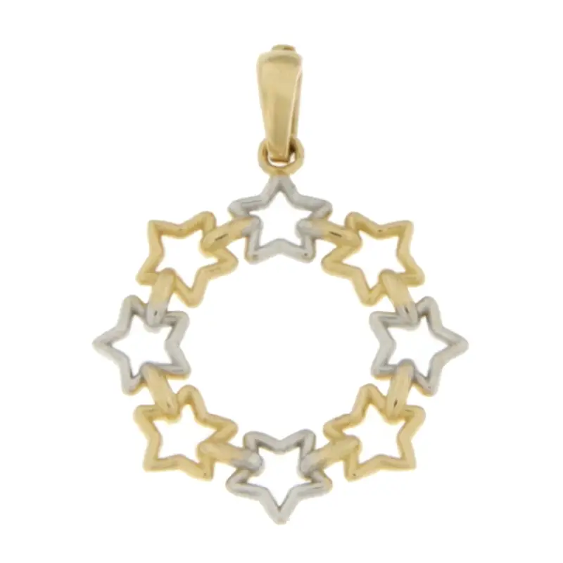 Ciondolo Donna Oro Giallo Bianco GL100682