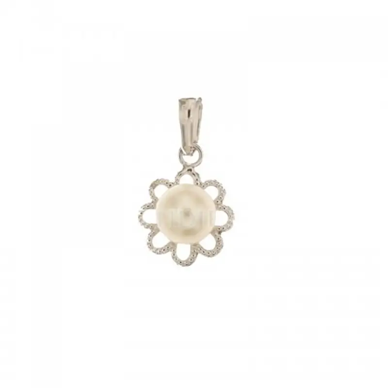 Ciondolo oro bianco con perla 803321705513