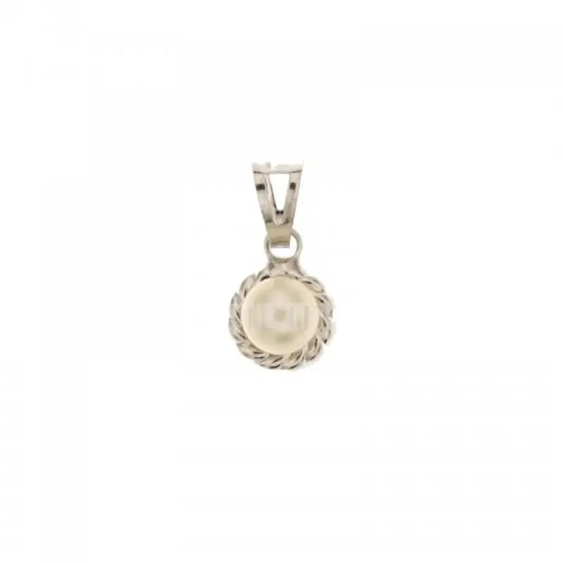 Ciondolo oro bianco con perla 803321734332