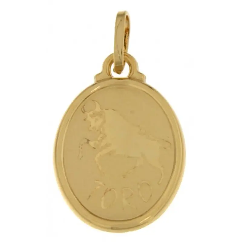 Ciondolo Segno Zodiacale Toro Oro Giallo GL100266