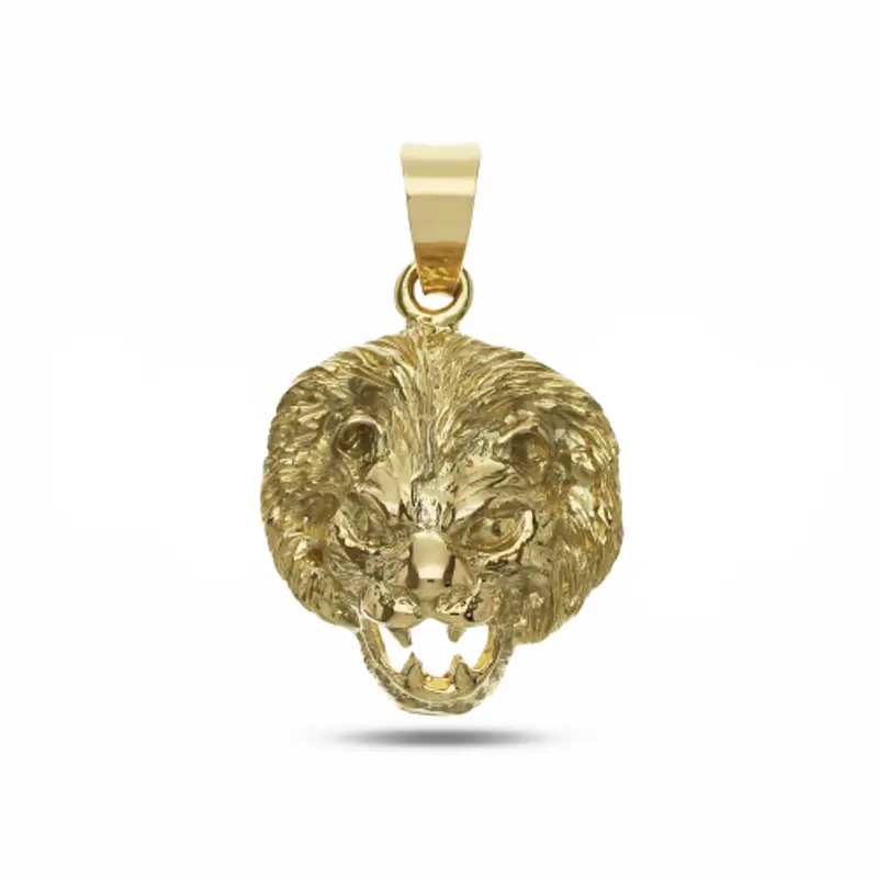 Ciondolo Testa di Leone Oro Giallo 18 KT GL101956