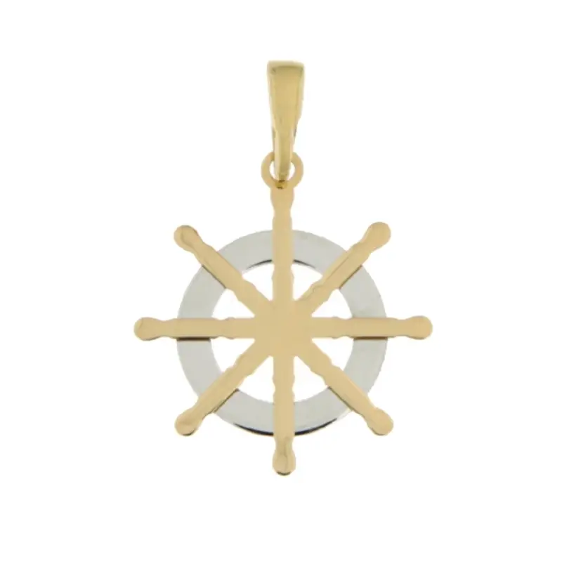 Ciondolo Timone Oro Giallo Bianco GL101108