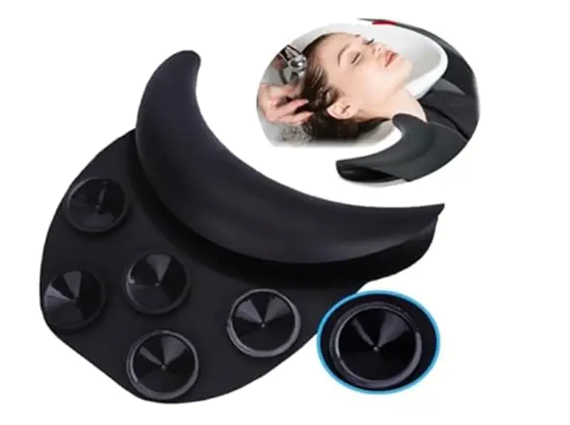 Ciotola per shampoo in gel per collo, per salone di bellezza e spa, in silicone, per lavare i capelli, per lavabo, cuscino per il collo miniatura 2