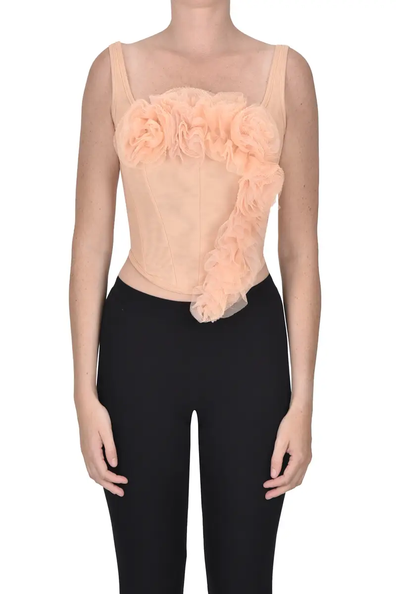 Top bustier in tulle