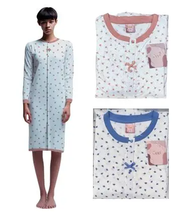Camicia da notte donna clinica in jersey di cotone Cippi 2730