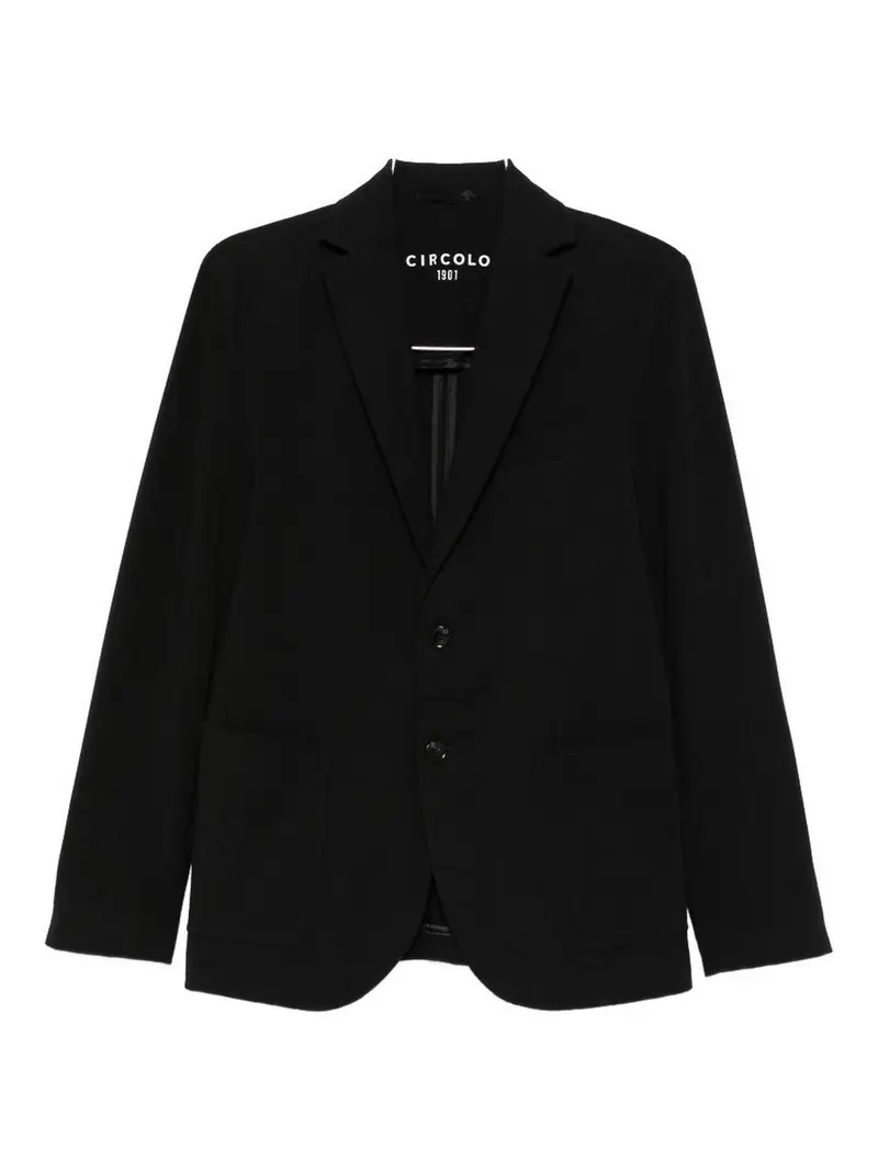 Blazer Con Due Bottoni Nero