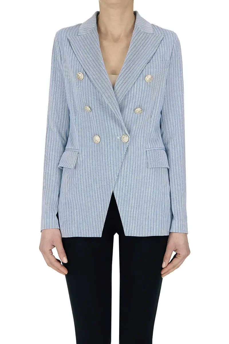 Blazer doppiopetto a righe