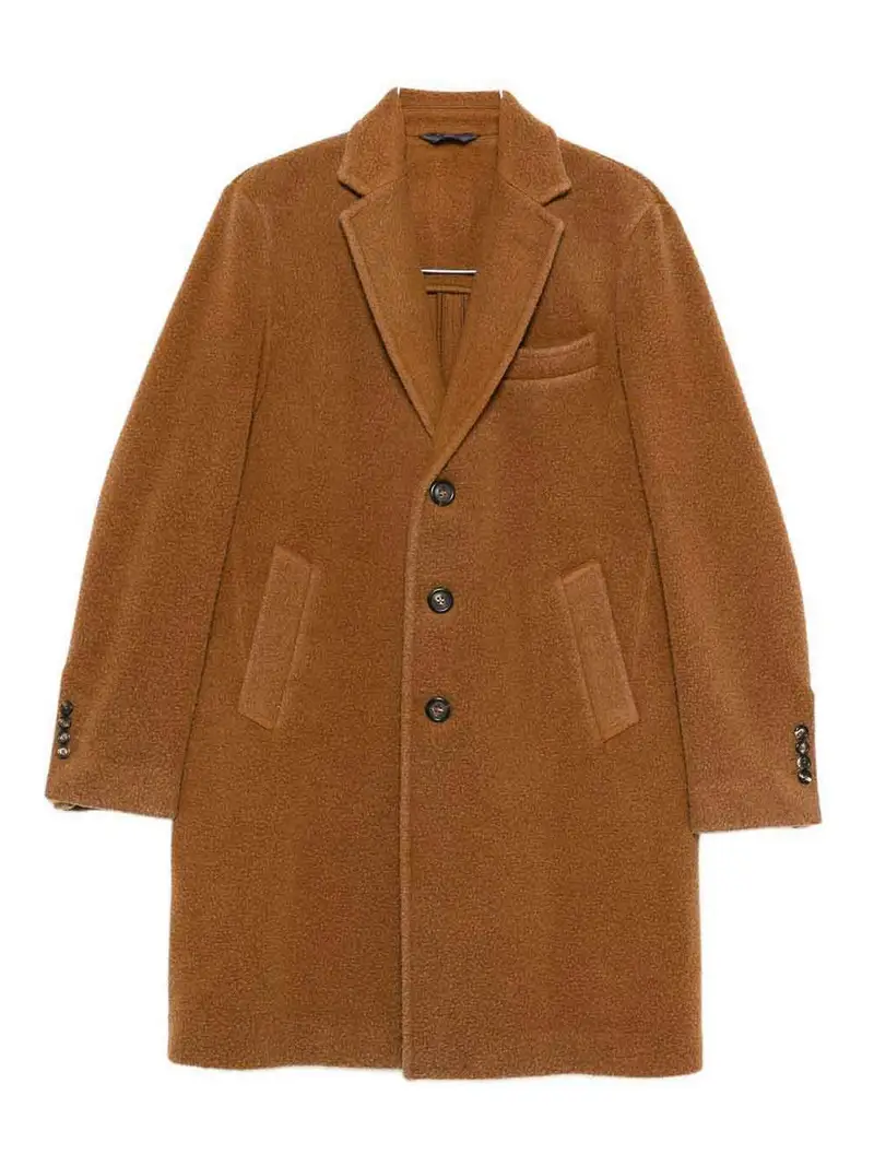 Cappotto lungo color caramello Marrone