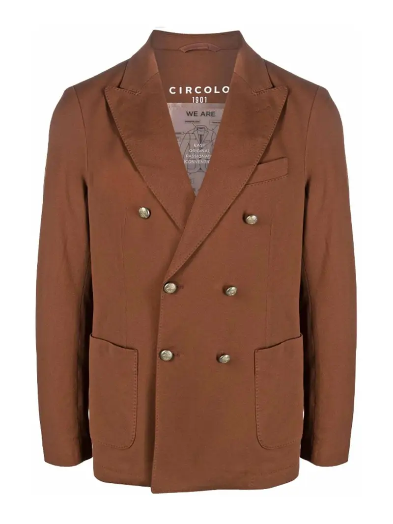 Giacca doppiopetto Marrone