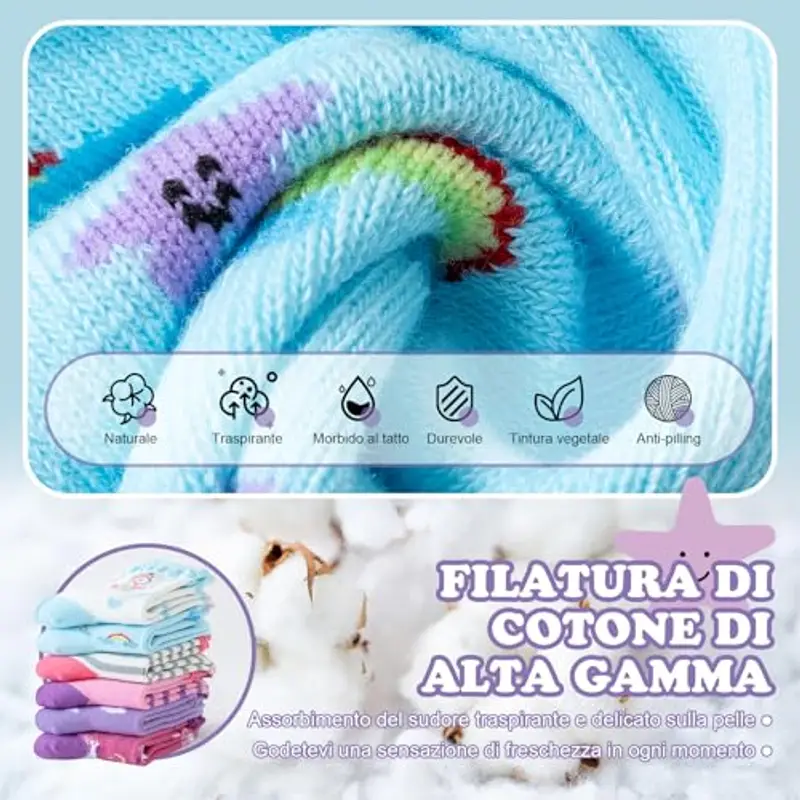 Cirorld Calze Ragazza Multicolore 2155848 miniatura 2